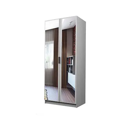 картинка Шкаф ЭКОН распашной 2-х дверный со штангой с 2-мя зеркалами от магазина КУПИ КУПЕ